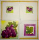 086 Trauben - 3-lagig - 35x35 cm